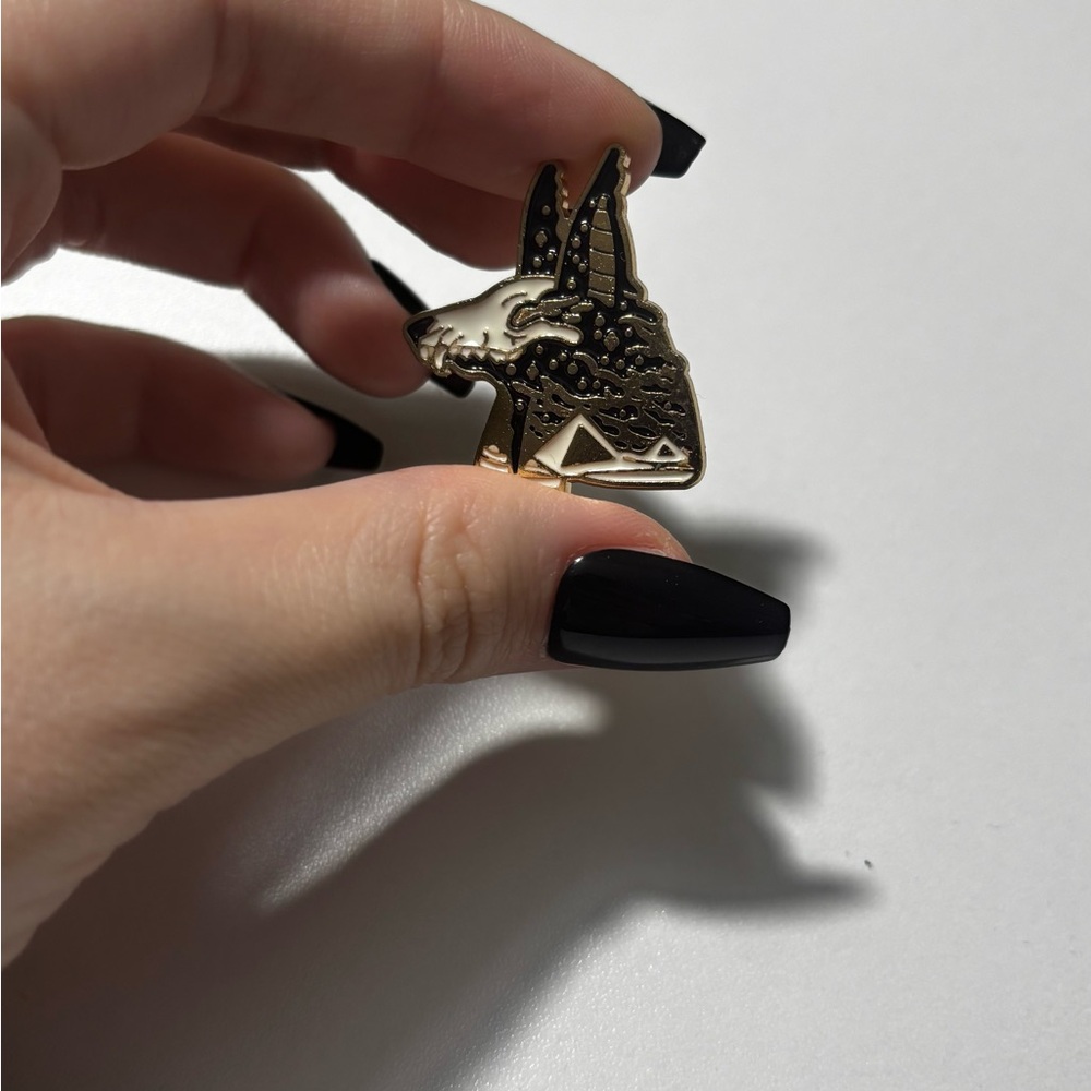 (3 for $30) Gold and Black Wolf Head Pin